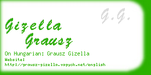 gizella grausz business card